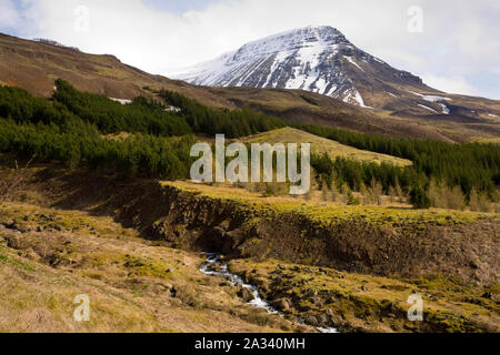 Le mont Esja, Islande Banque D'Images