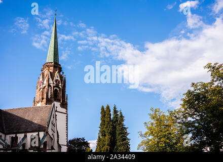 L'église du village de Schoenau Banque D'Images