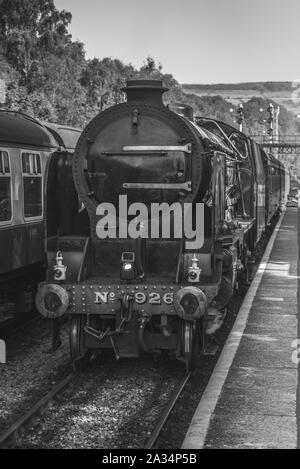 Les Trains à vapeur à Grosmont Banque D'Images