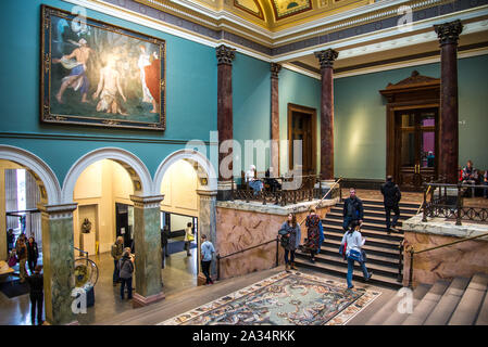 Intérieur à l'entrée de musée National Portrait Gallery, Londres, Royaume-Uni Banque D'Images