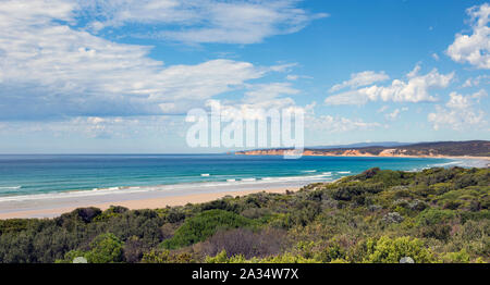 Plage d'Anglesey, Anglesey, Great Ocean Road, Victoria, Australie. Banque D'Images