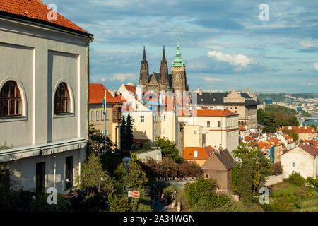 Après-midi d'automne à Hradcany à Prague, Tchéquie. Banque D'Images