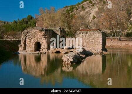 Ancien moulin à eau, l'arabe, Jauja, Cordoba-province, région d'Andalousie, Espagne, Europe. Banque D'Images