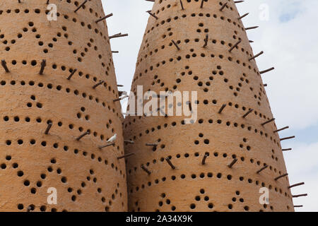 Tours d'oiseaux dans le Village culturel, Doha, Qatar Banque D'Images