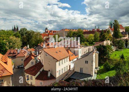 Après-midi d'automne à Hradcany à Prague, Tchéquie. Banque D'Images