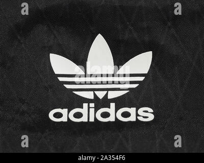 Londres, UK - circa 2019 SEPTEMBRE : inscription Adidas Banque D'Images