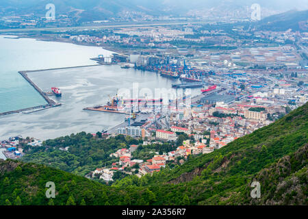 Vue panoramique de Yemma Gouraya parc national dans Bejaia, Algérie Banque D'Images
