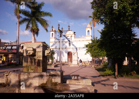 L'église dans la ville de Copan Ruinas, au Honduras Banque D'Images