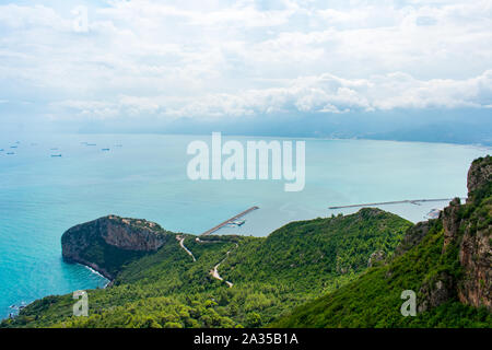 Vue panoramique de Yemma Gouraya parc national dans Bejaia, Algérie Banque D'Images