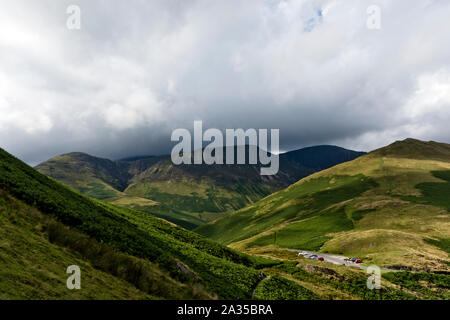 Col Honnister, Lake District, Cumbria, Royaume-Uni. Banque D'Images