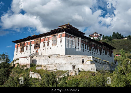 Le Paro dzong Rinpung Dzong) (avec le Musée National du Bhoutan Banque D'Images