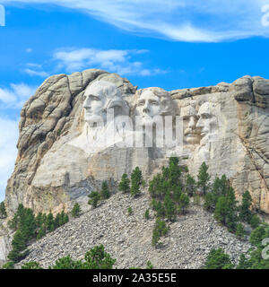 Mount Rushmore national memorial près de Keystone, Dakota du Sud Banque D'Images