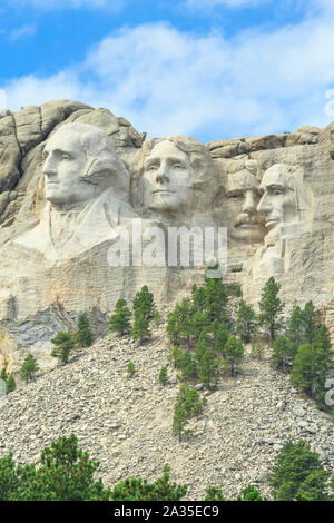 Mount Rushmore national memorial près de Keystone, Dakota du Sud Banque D'Images