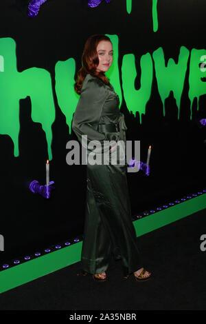 New York, États-Unis. 05 Oct, 2019. Madison Davenport assiste à la célébration à Huluween Ville Stages de New York. Credit : SOPA/Alamy Images Limited Live News Banque D'Images