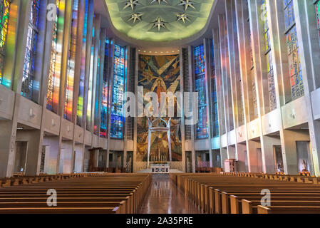 Cathédrale de Saint-Joseph à l'intérieur, Hartford , capitale de l'Arizona, USA Banque D'Images