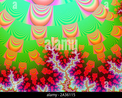 Abstract fractal multicolores - stock photo. Art Fractal Banque D'Images