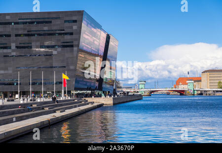 Copenhague, Danemark - mai 04, 2019 : Le diamant noir. La Bibliothèque royale de Copenhague est la bibliothèque nationale du Danemark à Copenhague Banque D'Images