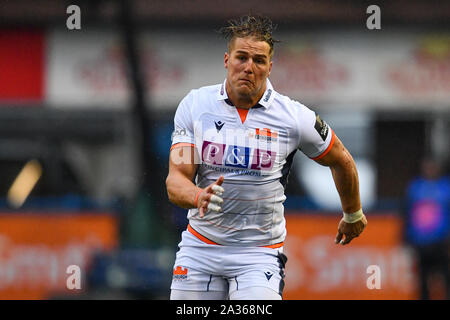 Cardiff, Wales, UK. 5ème Oct 2019. PRO14 Guinness, Cardiff Blues v Edinburgh Rugby : Duhan van der Merwe d'Edinburgh Rugby en action Crédit : Craig Thomas/News Images Nouvelles Images /Crédit : Alamy Live News Banque D'Images