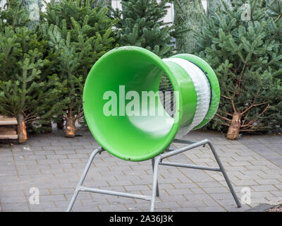 La vente d'arbres de Noël Banque D'Images