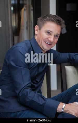 Portraits exclusifs de Jeremy Renner tandis qu'à Sydney pour faire la promotion de son film The Bourne Legacy, le Park Hyatt, Sydney. Banque D'Images