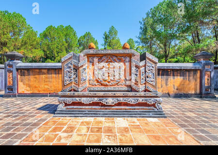 Kien Phuc tombe dans le parc du Vietnam Tu Duc ancienne tombe royale près de Hue, Vietnam. Site du patrimoine mondial de l'Unesco Banque D'Images