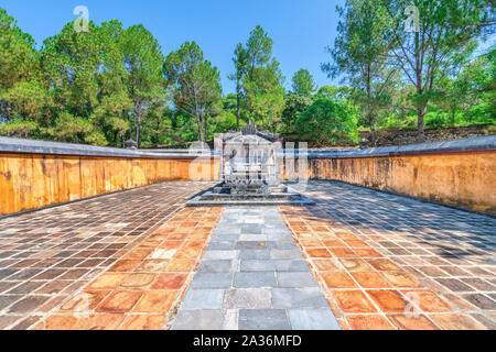 Kien Phuc tombe dans le parc du Vietnam Tu Duc ancienne tombe royale près de Hue, Vietnam. Site du patrimoine mondial de l'Unesco Banque D'Images