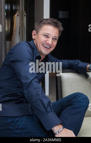 Portraits exclusifs de Jeremy Renner tandis qu'à Sydney pour faire la promotion de son film The Bourne Legacy, le Park Hyatt, Sydney. Banque D'Images