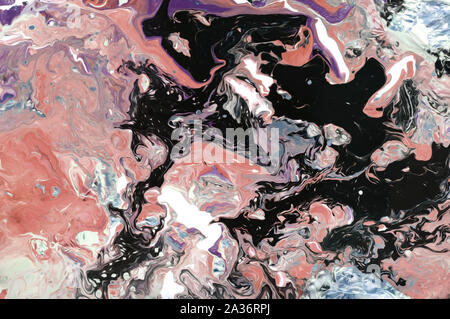 Super résumé fond liquide avec des traînées de peinture à l'huile et aquarelle Banque D'Images