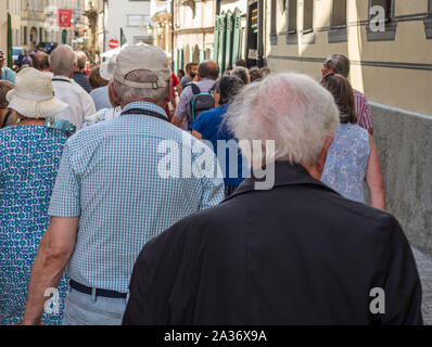 Groupe Voyage Senior Banque D'Images