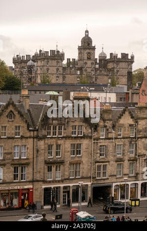 Vue de l'école privée George Heriot's School de Grassmarket à Édimbourg Banque D'Images