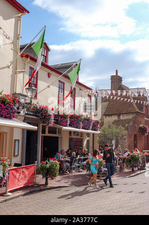 Brighton East Sussex UK - Donatello Restaurant dans le quartier de voies Banque D'Images