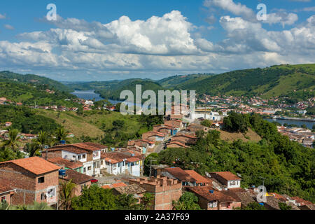 Cachoeira, Bahia, Brésil - Juillet 13, 2016 : Panorama de la ville de Cachoeira Do à Bahia. Banque D'Images