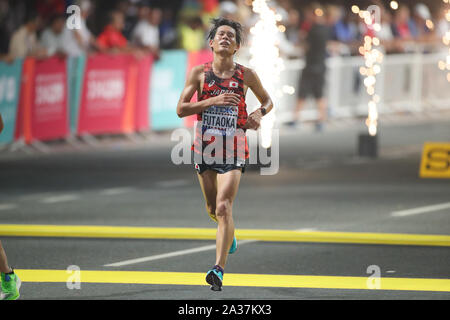 Kohei Futaoka (JPN), le 6 octobre 2019 - Athlétisme : Championnats du monde IAAF 2019 Doha Men's Marathon à corniche à Doha, Qatar. (Photo de YUTAKA/AFLO SPORT) Banque D'Images