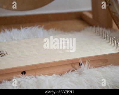 Le son d'un gong et monocorde de cérémonie calmantes et relaxantes Banque D'Images