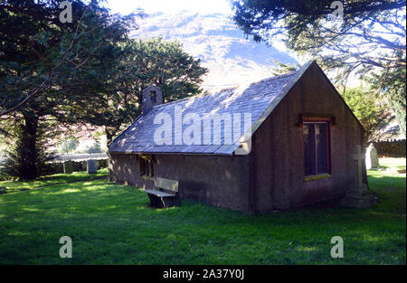 L'OLAF C St 'E' de l'église de Wasdale Head est l'un des plus petites églises, Parc National de Lake District, Cumbria, England, UK. Banque D'Images