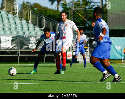 Langley Park, Perth, Australie. 6 octobre 2019. Fédération mondiale de football de la Coupe du monde Mini ; Serbie contre Singapour, Milan attend que le CICDI pass - usage éditorial : Action Crédit Plus Sport Images/Alamy Live News Banque D'Images