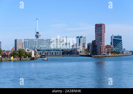 Immeubles de bureaux modernes sur le Rechtbank, Rotterdam, Pays-Bas Banque D'Images