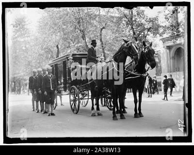 SCHLEY, Winfield Scott, LE CONTRE-AMIRAL, U.S.N. Funérailles, ST. JOHN'S CHURCH. Corbillard. Banque D'Images