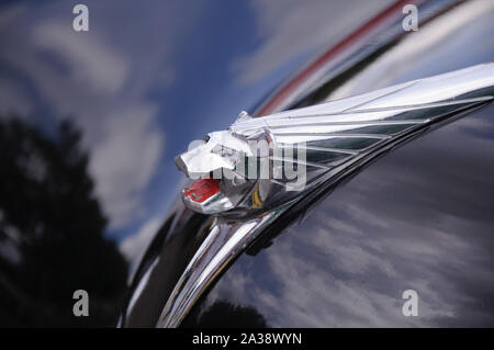 Peugeot 203C berline voiture française classique Banque D'Images