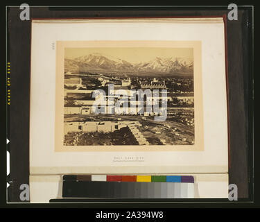 Salt Lake City - Camp Douglas et montagnes Wasatch dans l'arrière-plan Banque D'Images