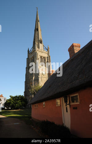 Vue de l'église paroissiale de la Chantry, Thaxted. Essex Banque D'Images