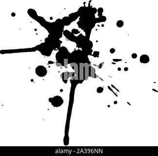 Gouttes noir. Voir plus boueux et grunge images dans mon portfolio. Illustration de Vecteur