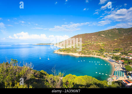 Cavoli Beach sur l'île d'Elbe en Toscane Italie Banque D'Images