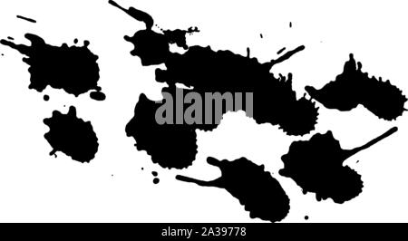 Gouttes noir. Voir plus boueux et grunge images dans mon portfolio. Illustration de Vecteur