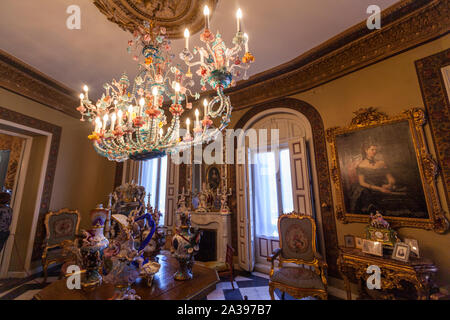 Lustre de Murano à Venise Musée Cerralbo, Madrid, Espagne Banque D'Images