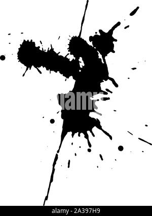 Gouttes noir. Voir plus boueux et grunge images dans mon portfolio. Illustration de Vecteur