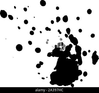 Gouttes noir. Voir plus boueux et grunge images dans mon portfolio. Illustration de Vecteur