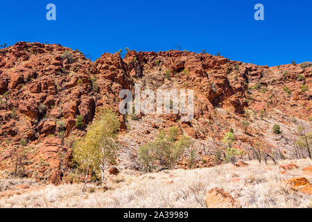 N'Dhala Gorge, dans l'Est des MacDonnell, Territoire du Nord, Australie Banque D'Images