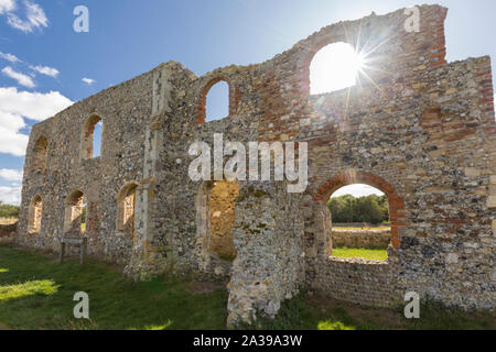 Ruines du couvent franciscain de Greyfriars, Dunwich, Suffolk, UK. Banque D'Images