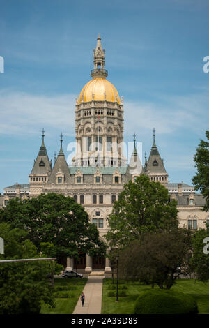 Bâtiment de la capitale de l'état du Connecticut Hartford Banque D'Images